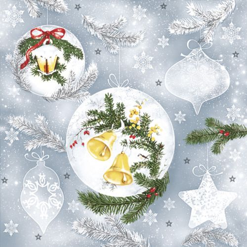 Daisy ubrousky v�no�n� 3vrstv� 33 x 33 cm 20 ks - Yellow Bells Bauble Daisy ubrousky v�no�n� 3vrstv� 33 x 33 cm 20 ks - Yellow Bells Bauble