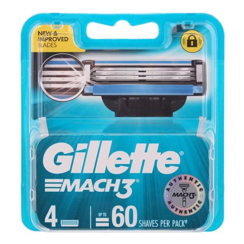 Gillette Mach3 n�hradn� hlavice 4 ks blistr Gillette Mach3 n�hradn� hlavice 4 ks blistr