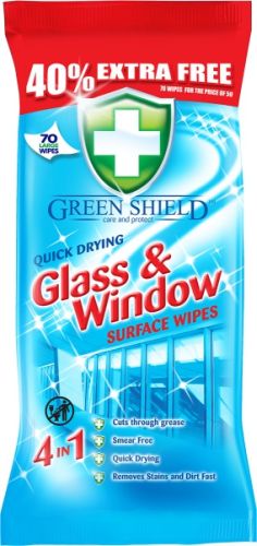 Green Shield �ist�c� ubrousky na sklo a okna 70ks/fol Green Shield �ist�c� ubrousky na sklo a okna 70ks/fol