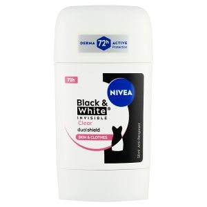 Nivea deo stick Black & White Invisible Clear 50ml Nivea deo stick Black & White Invisible Clear 50ml