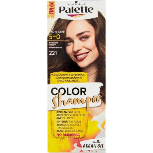 Palette Color Shampoo 221/5-0 st�edn� hn�d� Palette Color Shampoo 221/5-0 st�edn� hn�d�