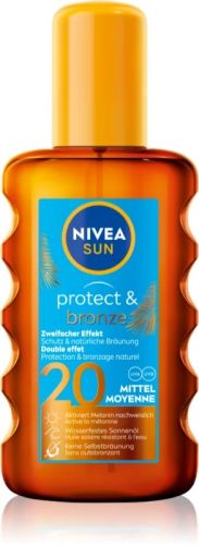 Nivea Sun Protect&Bronze olej na opalov�n� podporuj�c� zhn�dnut� OF 20 200ml Nivea Sun Protect&Bronze olej na opalov�n� podporuj�c� zhn�dnut� OF 20 200ml