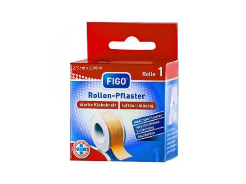 Figo n�plast c�vkov� 2,5m x 2,5 cm Figo n�plast c�vkov� 2,5m x 2,5 cm