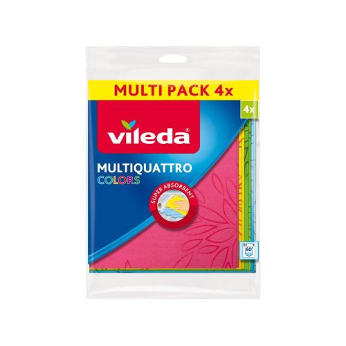 Vileda had��k Multiquattro Colors 4ks 36x34cm Vileda had��k Multiquattro Colors 4ks 36x34cm