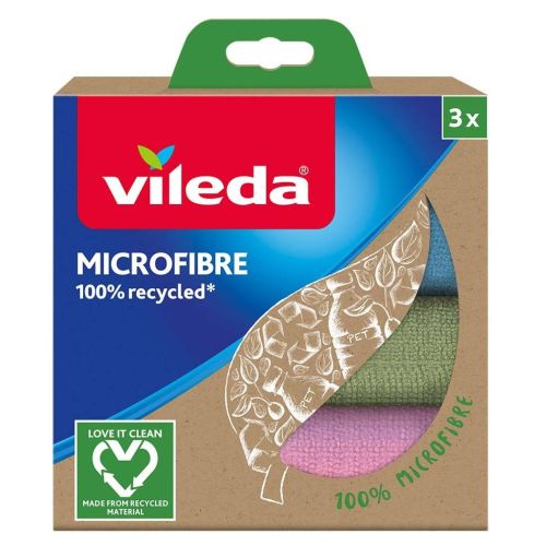 Vileda Microfibre mikrohad��k z recyklovan�ch vl�ken 3 ks Vileda Microfibre mikrohad��k z recyklovan�ch vl�ken 3 ks