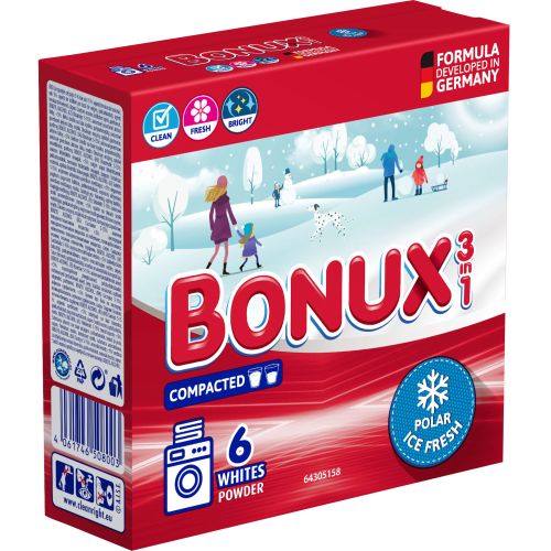 Bonux White Polar Ice Fresh prac� pr�ek, 6 PD, 390 g Bonux White Polar Ice Fresh prac� pr�ek, 6 PD, 390 g