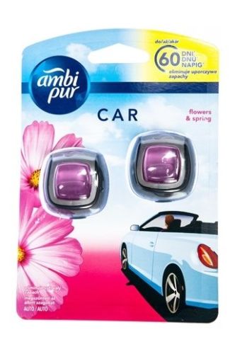 Ambi Pur Car osv�ova� vzduchu do auta Flower & Spring 2x2 ml Ambi Pur Car osv�ova� vzduchu do auta Flower & Spring 2x2 ml