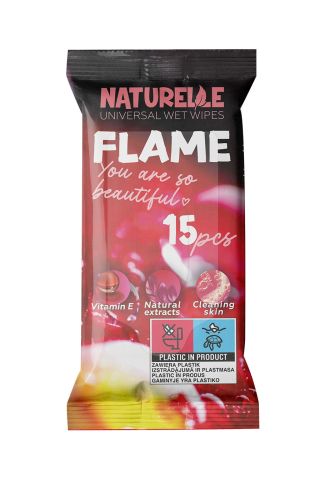 Naturelle univerz�ln� vlh�en� ubrousky Flame 15 ks Naturelle univerz�ln� vlh�en� ubrousky Flame 15 ks