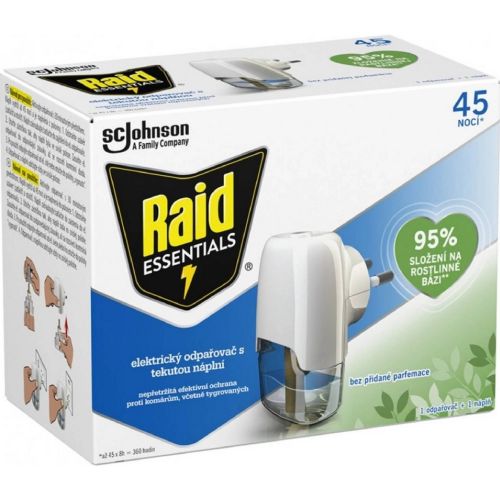 Raid elektrick� odpa�ova� s tekutou n�pln� proti kom�r�m 45 noc� 32 ml