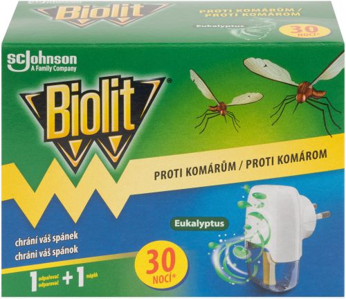 Biolit elektrick� odpa�ova� proti kom�r�m 30 noc� 21ml Eukalyptus Biolit elektrick� odpa�ova� proti kom�r�m 30 noc� 21ml Eukalyptus