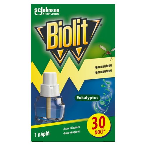 Biolit n�pl� do elektrick�ho odpa�ova�e proti kom�r�m 30 noc� 21ml Eukalyptus Biolit n�pl� do elektrick�ho odpa�ova�e proti kom�r�m 30 noc� 21ml Eukalyptus
