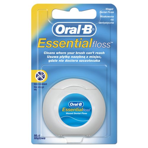 Oral-B Essential Floss voskovan� dent�ln� nit s m�tovou p��chut� 50m Oral-B Essential Floss voskovan� dent�ln� nit s m�tovou p��chut� 50m