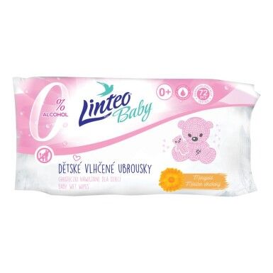 Linteo Baby vlh�en� ubrousky s m�s��kem l�ka�sk�m 72 ks Linteo Baby vlh�en� ubrousky s m�s��kem l�ka�sk�m 72 ks