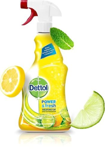 Dettol antibakteri�ln� v�ce��elov� sprej Power & Fresh 500 ml Dettol antibakteri�ln� v�ce��elov� sprej Power & Fresh 500 ml