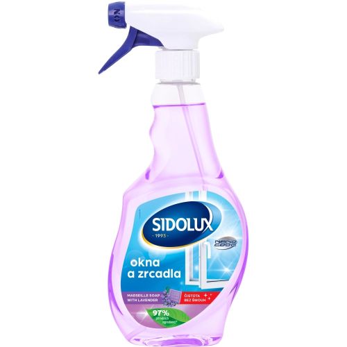 Sidolux Nano Code �isti� na okna Marseillsk� m�dlo s levandul� 500 ml