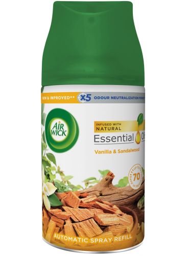 AirWick Freshmatic n�pl� do osv�ova�e vzduchu Vanilka & Santalov� d�evo 250 ml AirWick Freshmatic n�pl� do osv�ova�e vzduchu Vanilka & Santalov� d�evo 250 ml