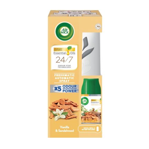 AirWick Freshmatic Max automatick� strojek Vanilka+Santalov� d�evo 250 ml AirWick Freshmatic Max automatick� strojek Vanilka+Santalov� d�evo 250 ml