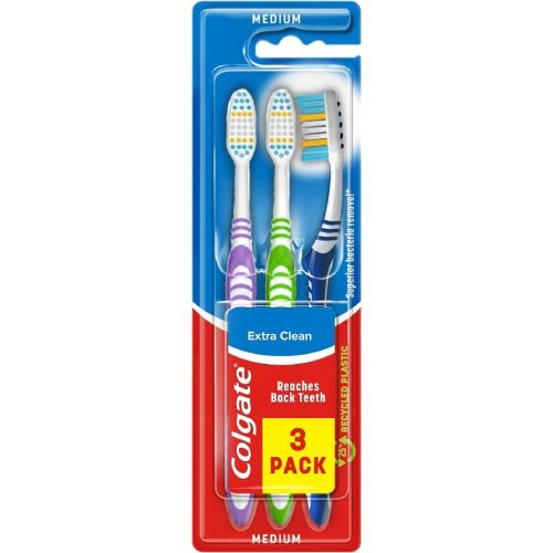 Colgate zubn� kart��ek Extra Clean 3ks medium Colgate zubn� kart��ek Extra Clean 3ks medium