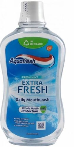 Aquafresh Extra Fresh Mint �stn� voda 500 ml Aquafresh Extra Fresh Mint �stn� voda 500 ml