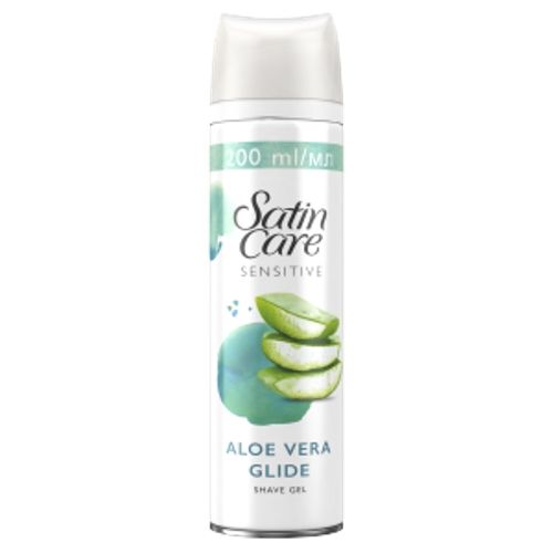 Gillette Satin Care gel na holen�  Sensitive Aloe 200 ml