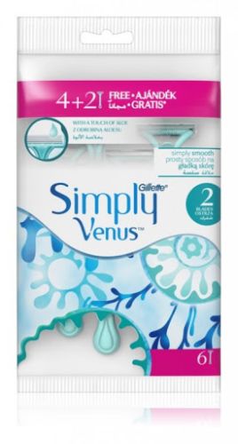 Gillette Simply venus 2 hol�tka 4+2ks Gillette Simply venus 2 hol�tka 4+2ks