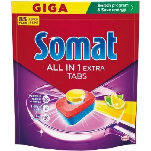 Somat All In One Extra tablety do my�ky Lemon & Lime 85 ks Somat All In One Extra tablety do my�ky Lemon & Lime 85 ks