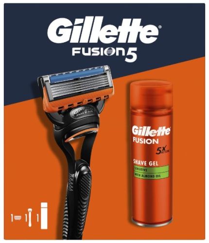 Gillette Fusion5 kazeta holic� strojek+gel na holen� 200 ml Gillette Fusion5 kazeta holic� strojek+gel na holen� 200 ml