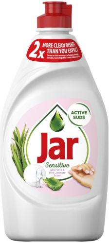 Jar Sensitive tekut� prost�edek na n�dob� Aloe Vera & Pink Jasmin 450 ml Jar Sensitive tekut� prost�edek na n�dob� Aloe Vera & Pink Jasmin 450 ml