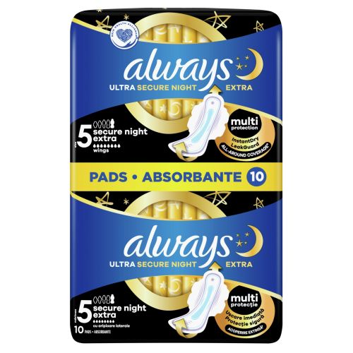 Always Ultra Extra Secure Night vlo�ky 10 ks Always Ultra Extra Secure Night vlo�ky 10 ks