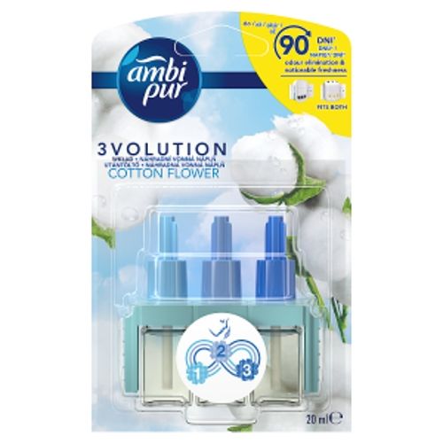Ambi Pur 3Volution n�pl� do elektrick�ho osv�ova�e vzduchu Cotton Flower 20 ml Ambi Pur 3Volution n�pl� do elektrick�ho osv�ova�e vzduchu Cotton Flower 20 ml