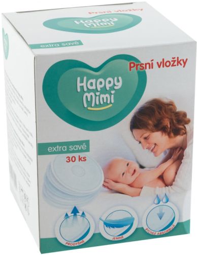 Happy Mimi prsn� vlo�ky Extra sav� 30 ks Happy Mimi prsn� vlo�ky Extra sav� 30 ks