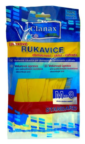 Clanax latexov� rukavice Standard M-8 Clanax latexov� rukavice Standard M-8