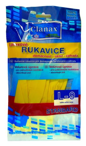Clanax latexov� rukavice Standard L-9 Clanax latexov� rukavice Standard L-9