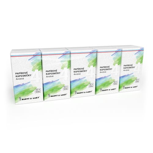 BALsoft 4vrstv� pap�rov� kapesn��ky, 10x10 ks BALsoft 4vrstv� pap�rov� kapesn��ky, 10x10 ks