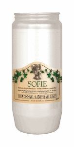 Sofie sv��ka olejov� b�l� 180 g v.14cm Sofie sv��ka olejov� b�l� 180 g v.14cm