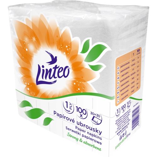 Linteo pap�rov� ubrousky 1vrstv� 30x30cm 100 ks Linteo pap�rov� ubrousky 1vrstv� 30x30cm 100 ks