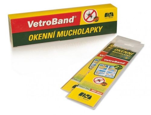 Pap�rna Moudr� Vetroband mucholapka okenn� p�ska 2 ks