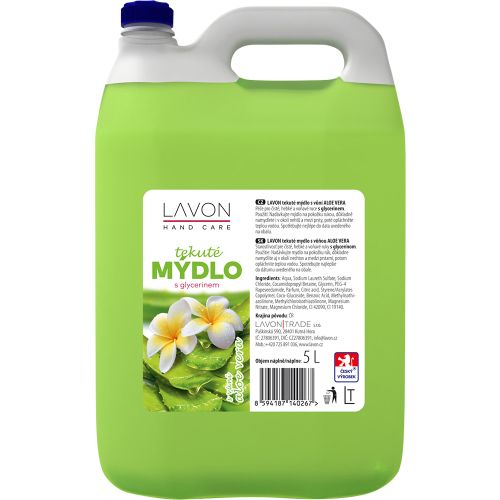 Lavon Hand Care tekut� m�dlo Aloe Vera 5 l Lavon Hand Care tekut� m�dlo Aloe Vera 5 l