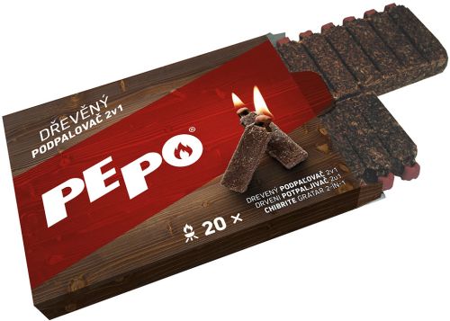 PE-PO podpalova� 2v1 d�ev�n� 20 podpal� expirace do 02/24 PE-PO podpalova� 2v1 d�ev�n� 20 podpal� expirace do 02/24