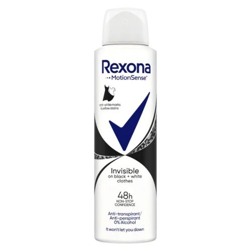 Rexona antiperspirant Invisible Black+White Clothes 150 ml