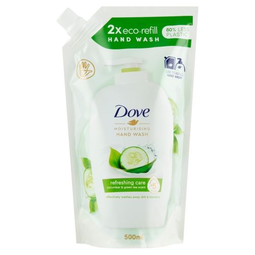 Dove pe�uj�c� tekut� m�dlo Okurka a zelen� �aj n�hradn� n�pl� 500 ml Dove pe�uj�c� tekut� m�dlo Okurka a zelen� �aj n�hradn� n�pl� 500 ml