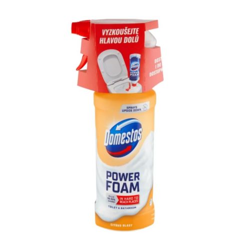 Domestos Power Foam p�nov� �isti� toalet a koupelen Citrus Blast 435 ml Domestos Power Foam p�nov� �isti� toalet a koupelen Citrus Blast 435 ml