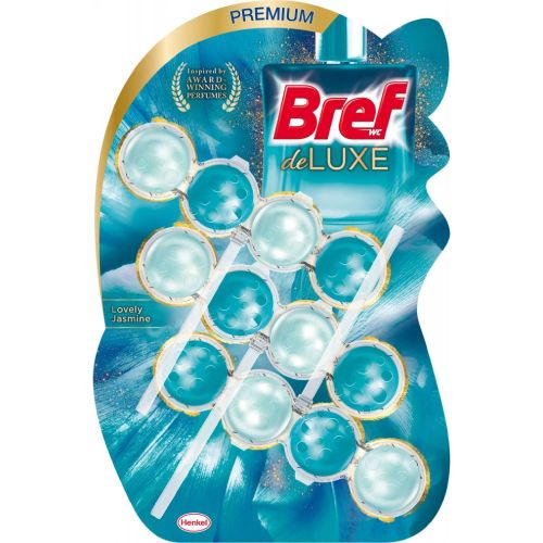 Bref DeLuxe Lovely Jasmine WC blok v kuli�k�ch 3x50 g Bref DeLuxe Lovely Jasmine WC blok v kuli�k�ch 3x50 g