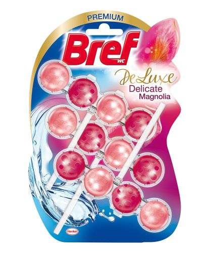 Bref DeLuxe Delicate Magnolia WC blok v kuli�k�ch 3x50 g Bref DeLuxe Delicate Magnolia WC blok v kuli�k�ch 3x50 g