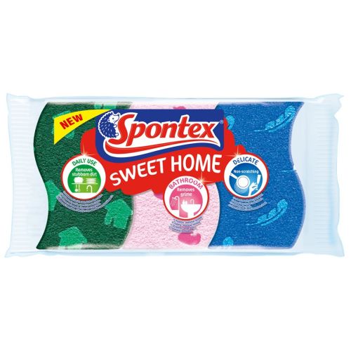 Spontex Sweet Home visk�zn� houbi�ka 3ks Spontex Sweet Home visk�zn� houbi�ka 3ks