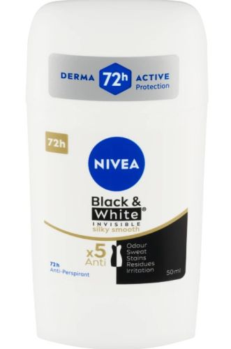 Nivea deo stick Black & White Invisible Silky Smooth 50ml Nivea deo stick Black & White Invisible Silky Smooth 50ml