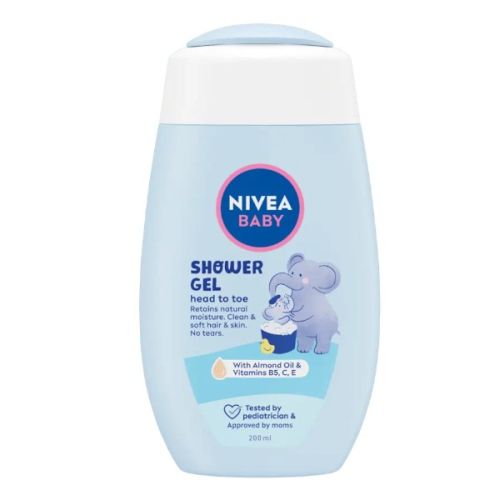 Nivea Baby sprchov� gel pro cel� t�lo a vl�sky 200 ml Nivea Baby sprchov� gel pro cel� t�lo a vl�sky 200 ml