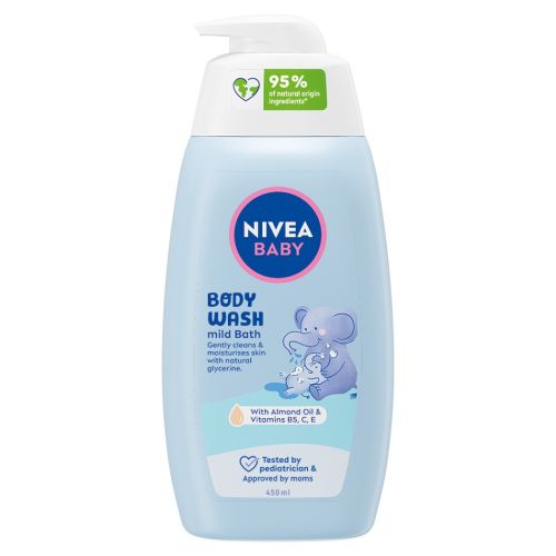 Nivea Baby sprchov� gel pro jemnou koupel 450 ml s pumpi�kou Nivea Baby sprchov� gel pro jemnou koupel 450 ml s pumpi�kou