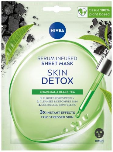 Nivea Skin Detox detoxika�n� textiln� maska 1 ks Nivea Skin Detox detoxika�n� textiln� maska 1 ks