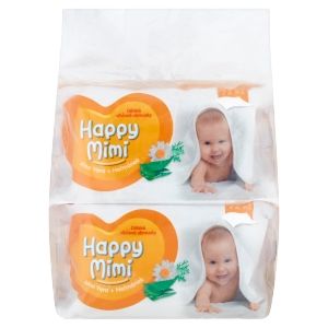 Happy mimi d�tsk� vlh�en� ubrousky extra jemn� 4x72ks (228ks)